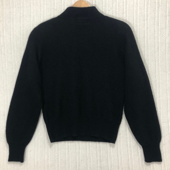 Rinzi Embellished Sweater Mock Neck Beaded Rhinestone Snake Skin Patches M - Picture 5 of 7